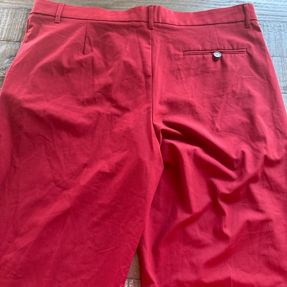 Zara High Waisted Straight Leg Side Slits Dress Pant NWT Size XXL Red Burgundy - Picture 10 of 15